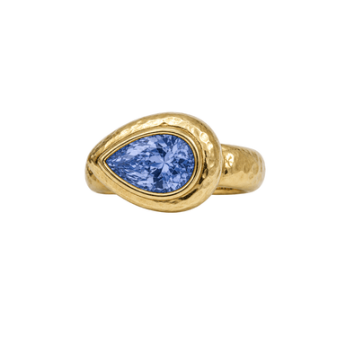 No Biggie Ring Sapphire - Smoothie London - PureTone™ Waterproof Gold