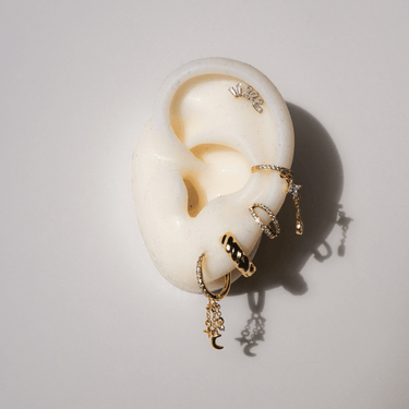 Persephone flatback Gold - Smoothie London - Gold - plated Titanium