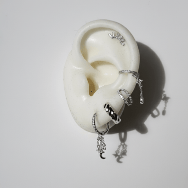 Persephone flatback Silver - Smoothie London - Titanium