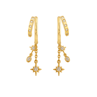 Polaris huggies Gold - Smoothie London - 18k Gold - plated Sterling Silver