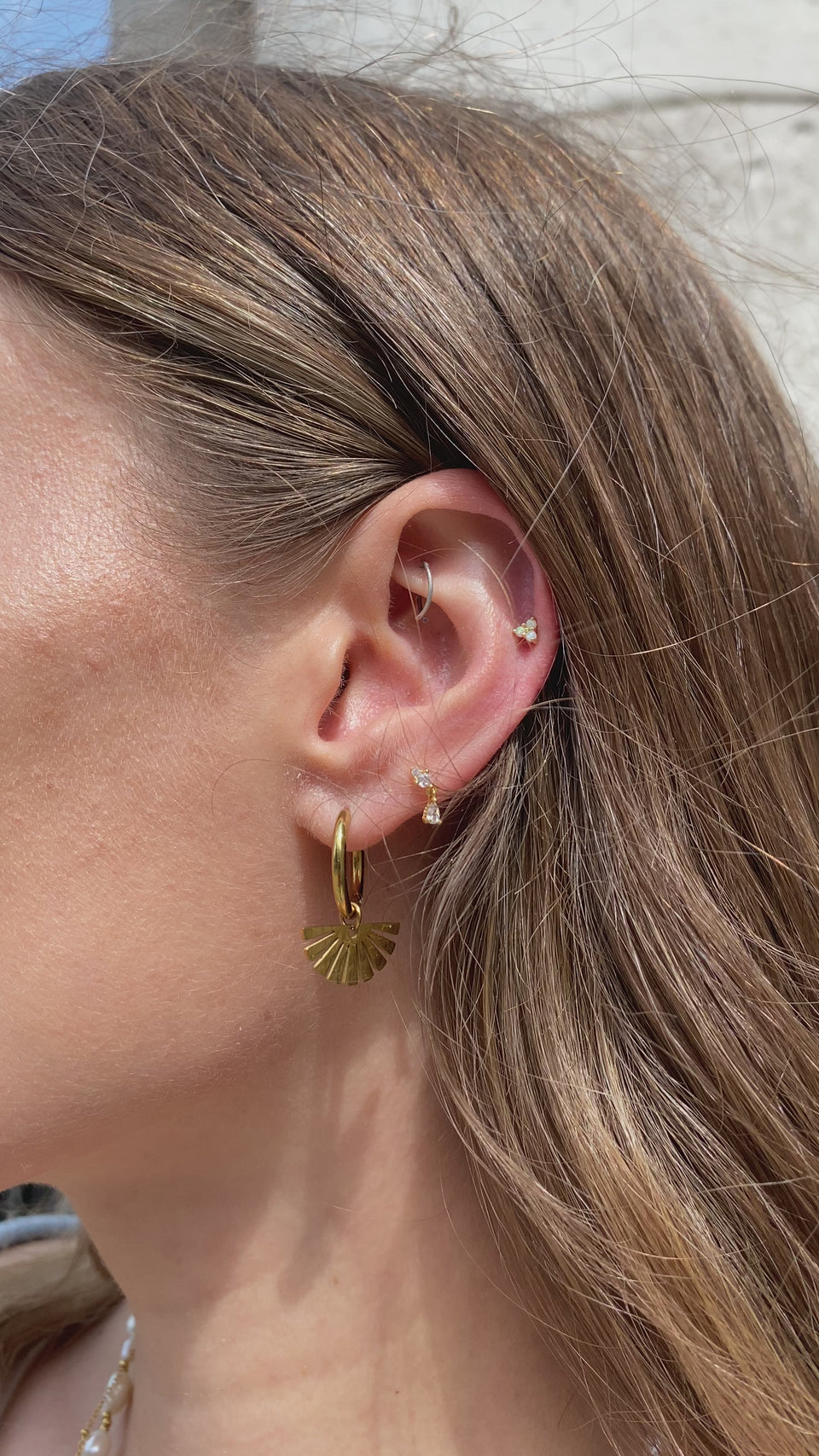 Goddess Hoops, Statement Earrings, Divine Design, Waterproof Jewelry, Greek Goddess Inspired, Hoop Earrings, Timeless Sophistication, Effortless Elegance, 18k Gold-Plated Stainless Steel, Pretty and Practical Clasp, Waterproof Accessories