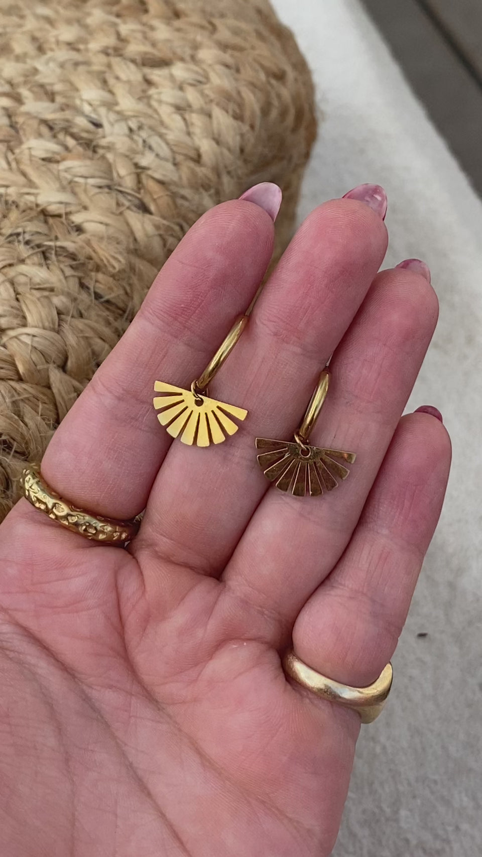 Goddess Hoops, Statement Earrings, Divine Design, Waterproof Jewelry, Greek Goddess Inspired, Hoop Earrings, Timeless Sophistication, Effortless Elegance, 18k Gold-Plated Stainless Steel, Pretty and Practical Clasp, Waterproof Accessories