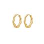 Ripple Hoops Large Gold