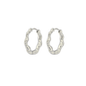 Ripple Hoops Large Silver - Smoothie London - PureTone™ Waterproof Silver