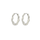 Ripple Hoops Large Silver
