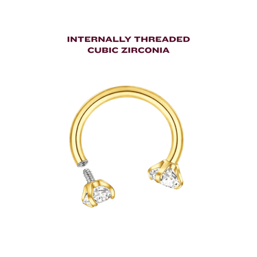 Roxi U hoop gold - Smoothie London - Gold - plated Titanium