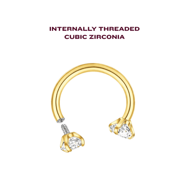Roxi U hoop gold - Smoothie London - Gold - plated Titanium