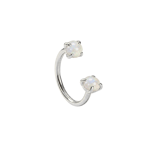 Roxi U hoop Silver/Opal