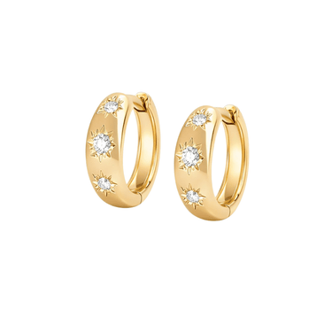 Selene huggies gold - Smoothie London - 18k Gold - plated Sterling Silver