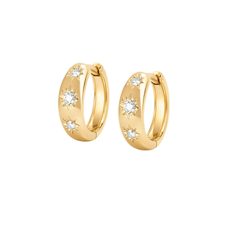 Selene huggies gold - Smoothie London - 18k Gold - plated Sterling Silver