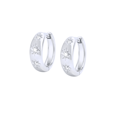 Selene huggies silver - Smoothie London - Sterling Silver