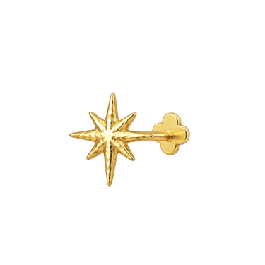 Shard Flatback Gold - Smoothie London - Gold - plated Titanium