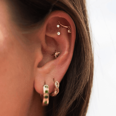 Shard Flatback Gold - Smoothie London - Gold - plated Titanium
