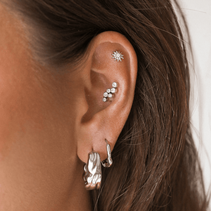 Sol Flatback Silver - Smoothie London - Titanium