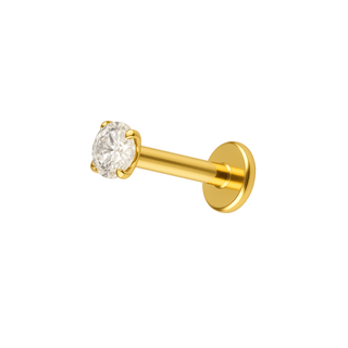 Solitaire flatback Gold - Smoothie London - Gold - plated Titanium