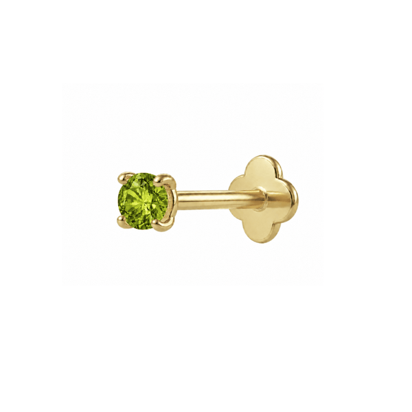 Solitaire flatback Gold/Olive