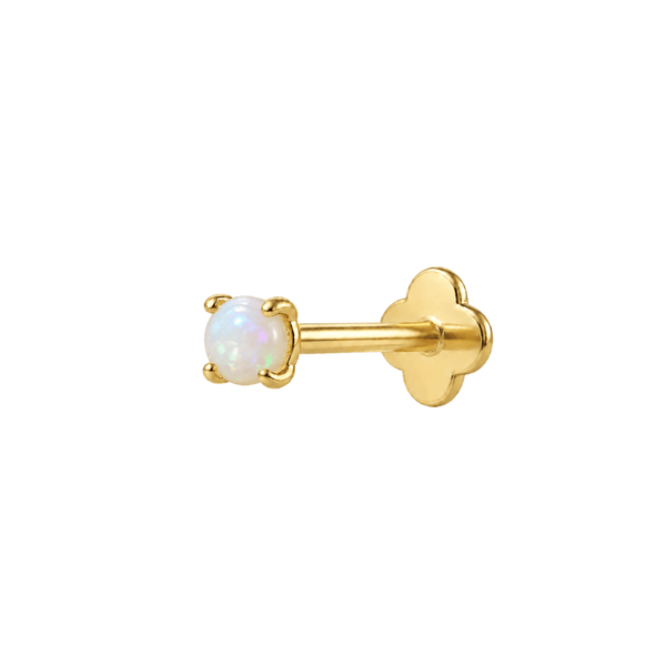 Solitaire flatback Gold/Opal