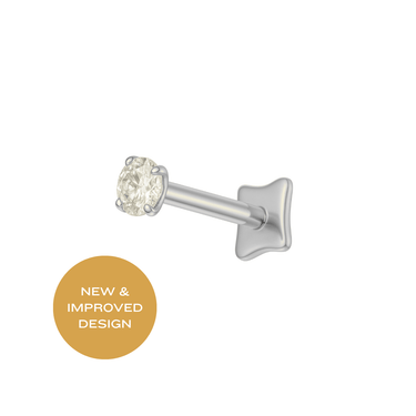 Solitaire flatback Silver - Smoothie London - Titanium