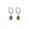 Souk Molten Hoops Olive Silver - Smoothie London - PureTone™ Waterproof Silver