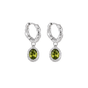 Souk Molten Hoops Olive Silver