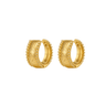 Sunken Hoops Gold - Smoothie London - PureTone™ Waterproof Gold