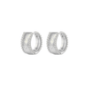 Sunken Hoops Silver - Smoothie London - PureTone™ Waterproof Silver
