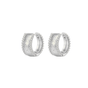 Sunken Hoops Silver