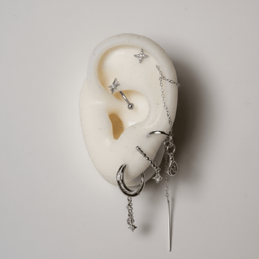 Thea Threader Silver - Smoothie London - Sterling Silver