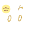 Tidal Bundle Gold - Smoothie London - Gold-plated Titanium