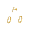 Tidal Bundle Gold - Smoothie London - Gold-plated Titanium