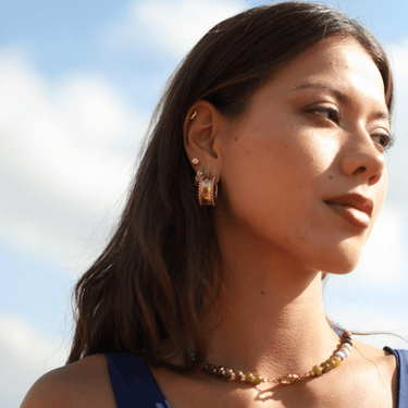Tidal Flatback Silver - Smoothie London - Gold - plated Titanium
