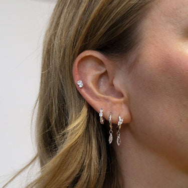 Toi et Moi flatback Silver - Smoothie London - Titanium