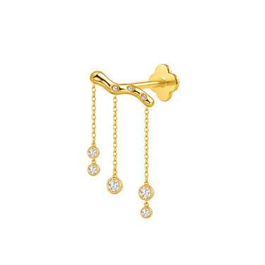Trickle Flatback Gold - Smoothie London - Gold - plated Titanium