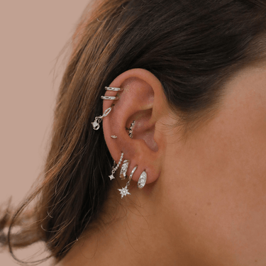 Venus huggies Silver - Smoothie London - Sterling Silver