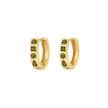 Zellige Hoops Olive Gold - Smoothie London - PureTone™ Waterproof Gold