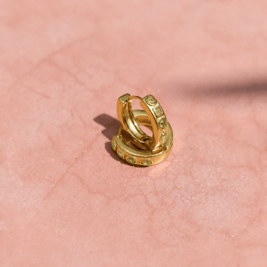 Zellige Hoops Olive Gold - Smoothie London - PureTone™ Waterproof Gold