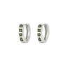 Zellige Hoops Olive Silver - Smoothie London - PureTone™ Waterproof Silver