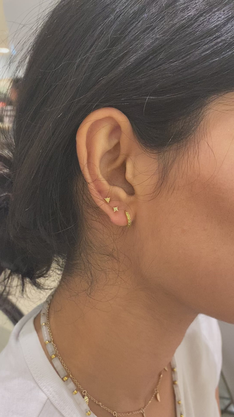 crystal ear stacking set, ear party set, ear stack, layering earrings, peridot earrings