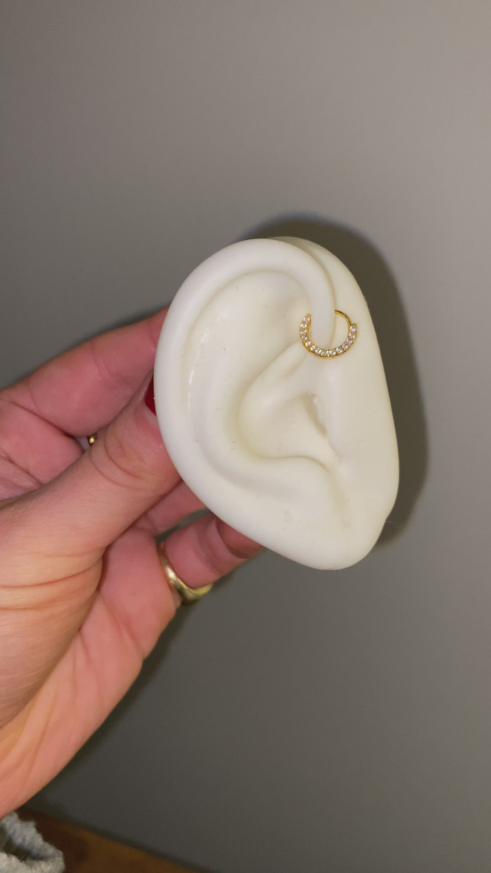 daith ring, cartilage earring, body jewelry, unique, piercings, gold, silver, stainless steel, helix, tragus, fashionable, trendy