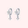 Bloom Huggies White/Silver - Smoothie London - Sterling Silver