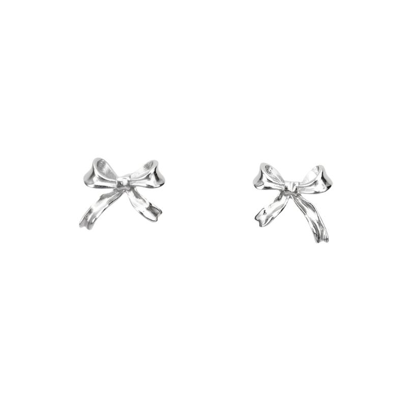 Bow studs silver - Smoothie London - Sterling Silver