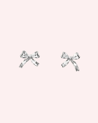 Bow studs silver - Smoothie London - Sterling Silver