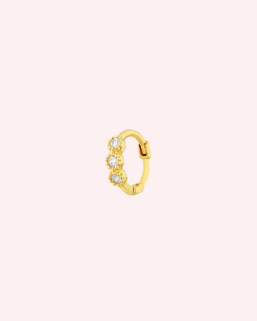 Bubbles Tragus Clicker Gold - Smoothie London - Stainless Steel