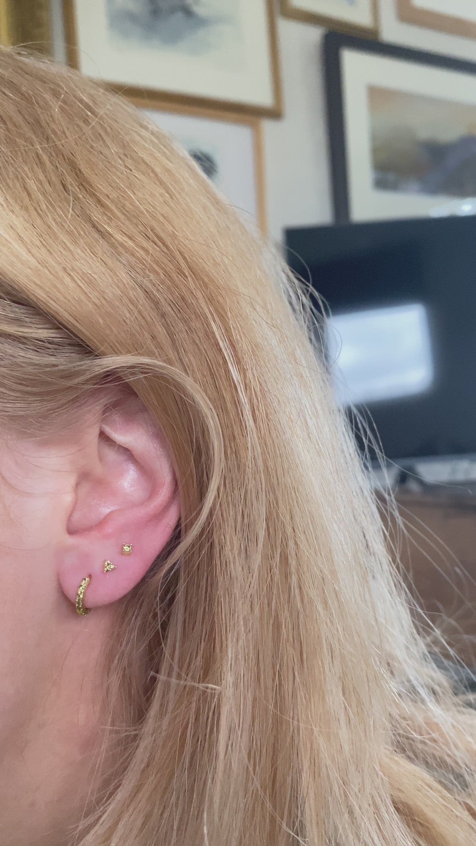 crystal ear stacking set, ear party set, ear stack, layering earrings, peridot earrings