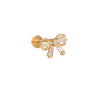 Coquette Bow Flatback Gold - Smoothie London - Stainless Steel
