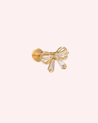 Coquette Bow Flatback Gold - Smoothie London - Stainless Steel