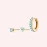 Everyday Ear Party Baby Blue/Gold - Smoothie London - Sterling Silver