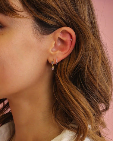 Everyday Ear Party Lilac/Gold - Smoothie London - Sterling Silver