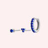 Everyday Ear Party Sapphire/Silver - Smoothie London - Sterling Silver