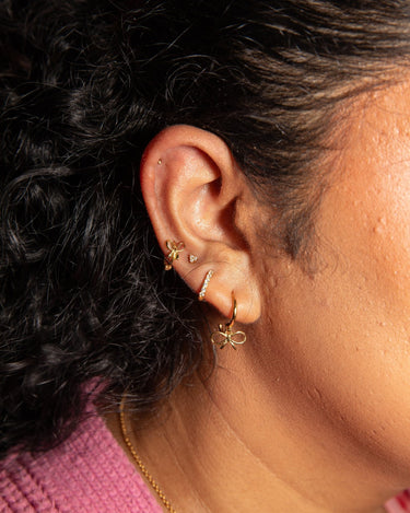 Everyday Ear Party White/Gold - Smoothie London - Sterling Silver